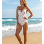 Toptan Çiçek Desenli Destekli Mayo KADIN MAYO BIKINI 26 1