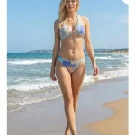 Toptan Patchwork Desenli Üçgen Bikini KADIN MAYO BIKINI 26 10