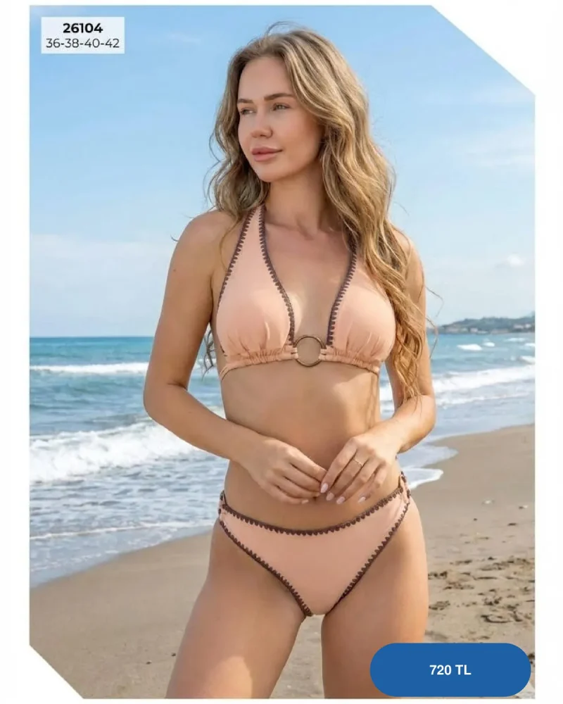 Toptan Somon ôzel Dikişli Bikini Takımı