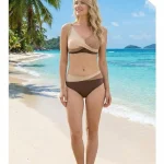 Toptan Kruvaze Kesim Çift Renk Bikini Takımı KADIN MAYO BIKINI 26 9