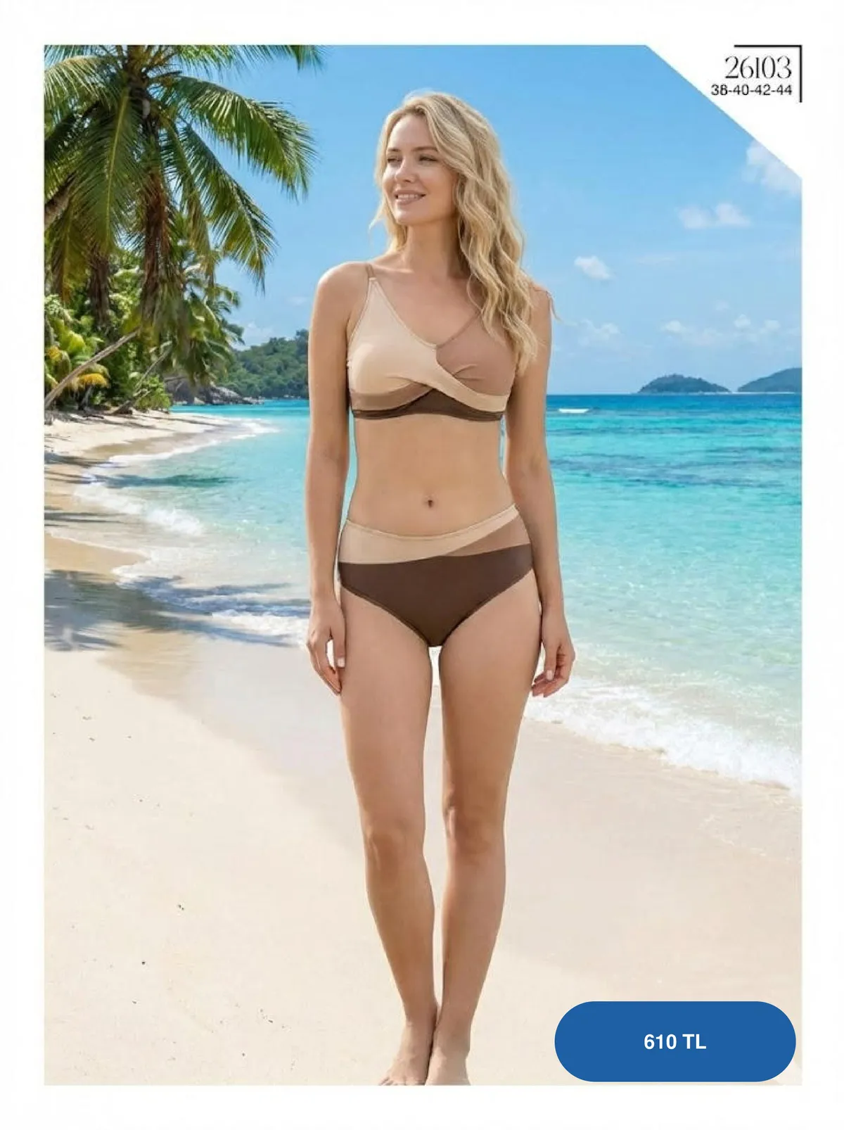 Toptan Kruvaze Kesim Çift Renk Bikini Takımı Toptan Kruvaze Kesim Çift Renk Bikini Takımı