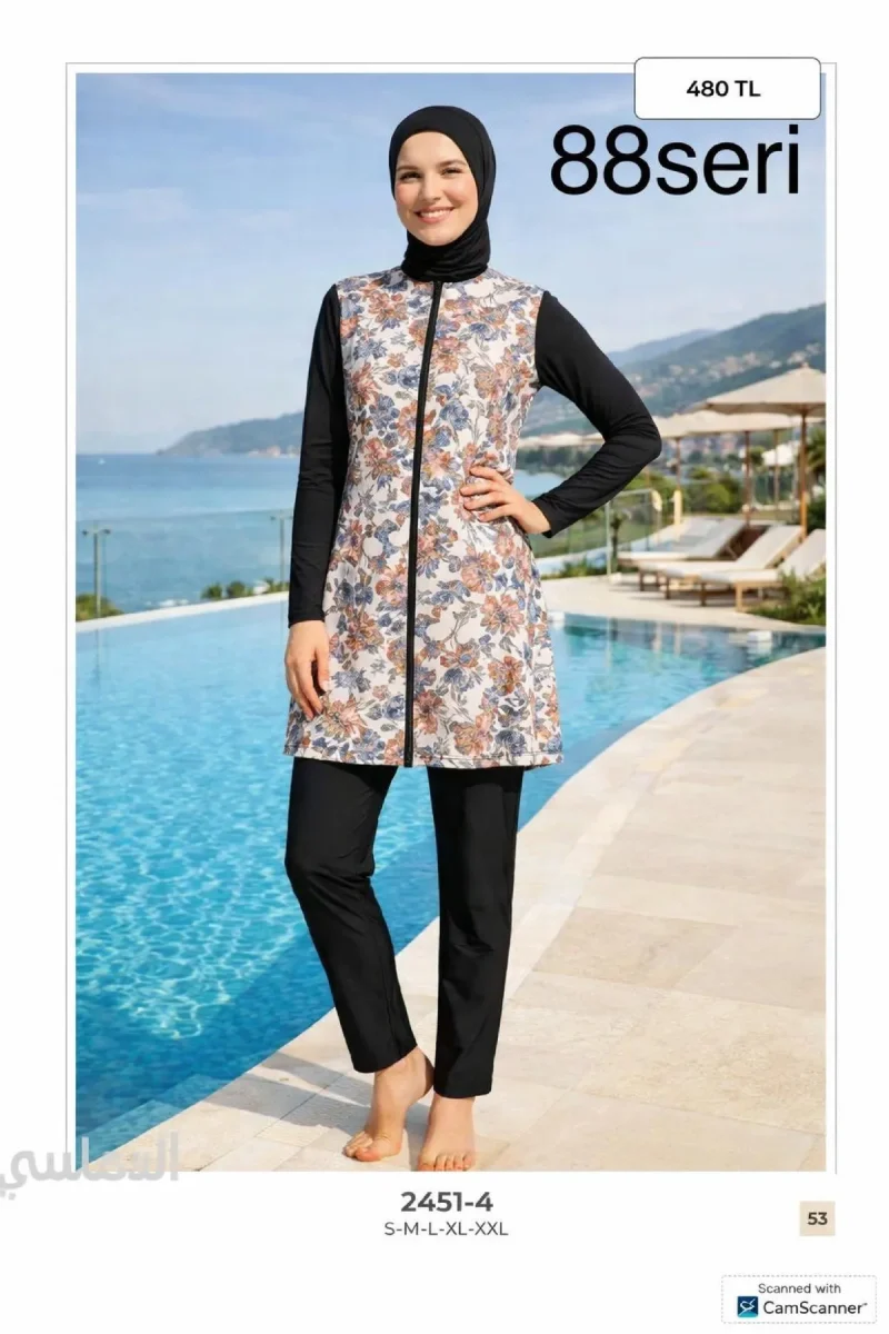 Toptan Tesettür Mayo - İstanbul Swimwear Model 9832 - 599 TL