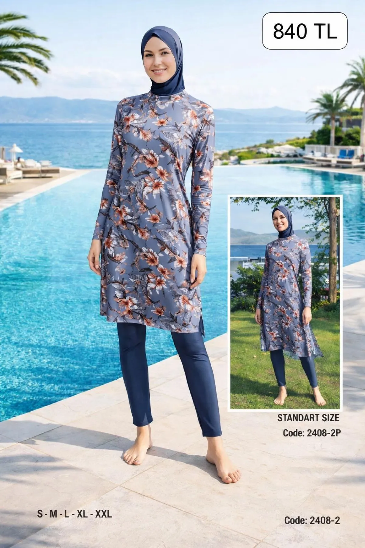 Toptan Tesettür Mayo - Premium Koleksiyon - 840 TL - No 145 Toptan Tesettür Mayo - Premium Koleksiyon - 840 TL - No 145