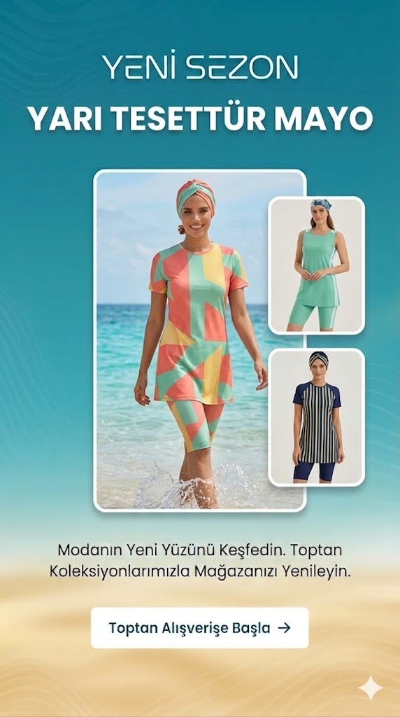 Toptan Yarı Tesettür Mayo