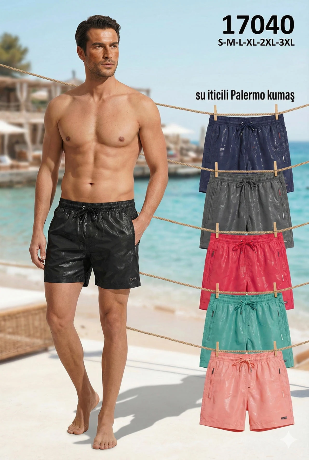 Wholesale Men's Swim Shorts IST-17040