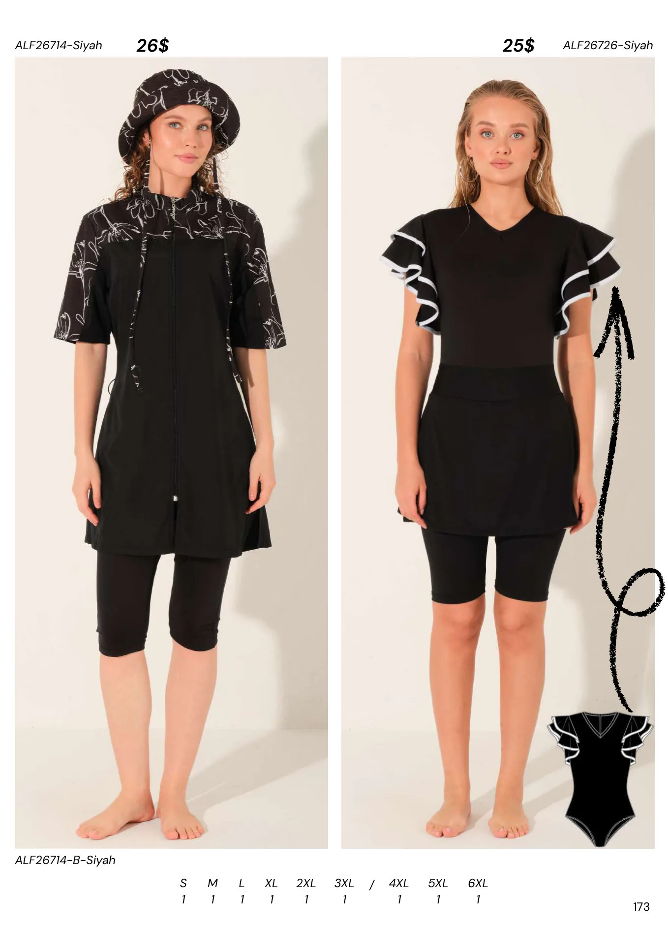 Modest swimwear catalogue page 175