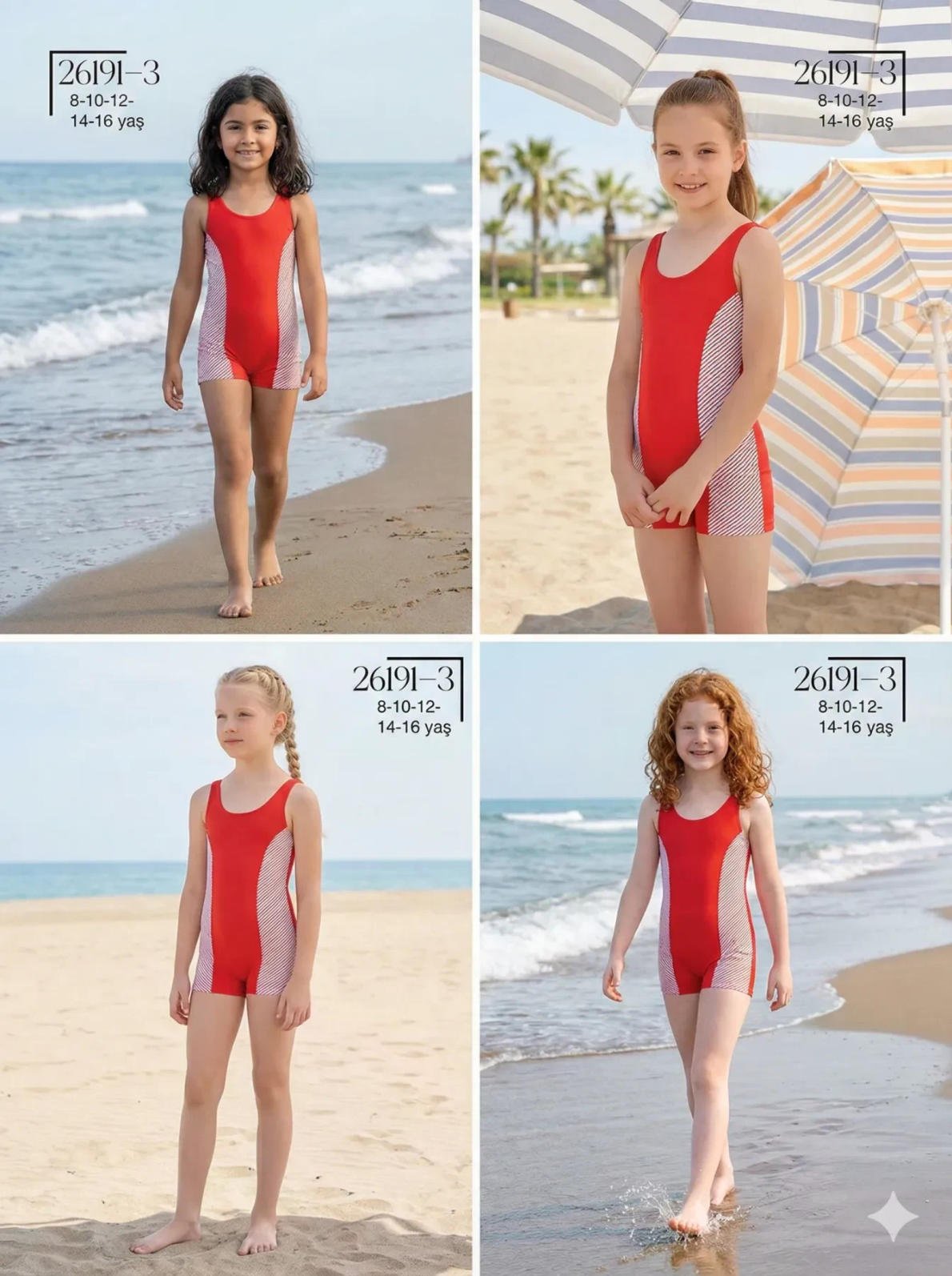 Wholesale Girls' Swimwear 26191-3