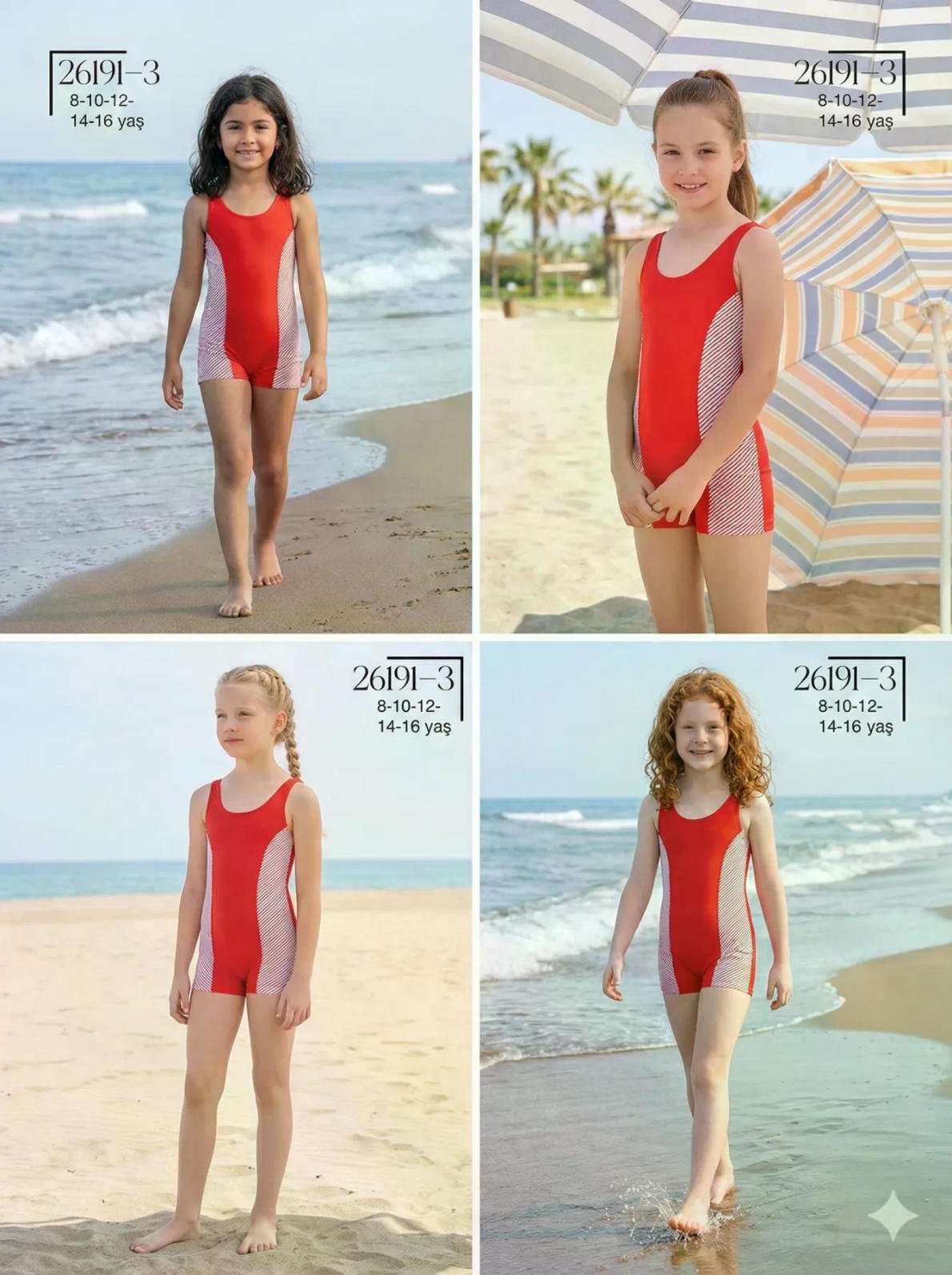 Wholesale Girls' Swimwear 26191-3