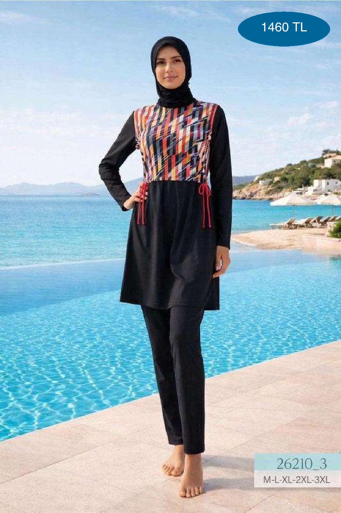 Wholesale Modest & Burkini 26208-3